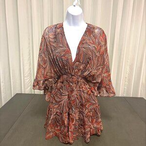 Olivaceous Paisley Romper